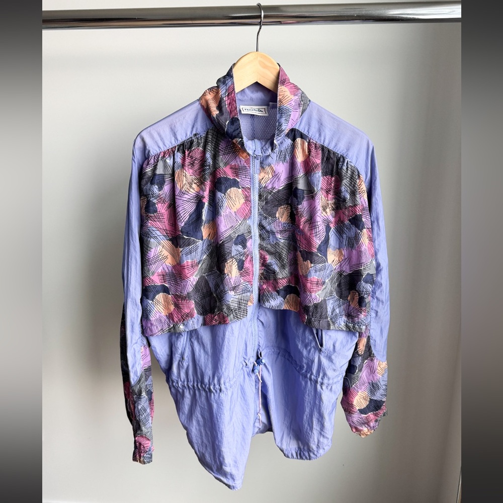 $20 25x29 Vtg 90s Reebok Abstract Pattern Windbreaker M -  AS IS